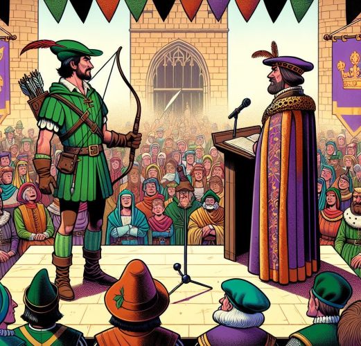 Ace News Today - The First Robin Hood and Prince John Debate: Live from Sherwood Forest! (Image credit: RDW Productions)