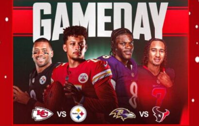 Christmas Day Football: Kansas City at Pittsburgh; Baltimore at Houston