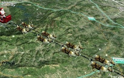 Track Santa Claus with us in real-time, he’s on the move now!