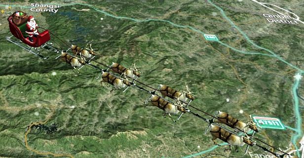 Track Santa Claus with us in real-time, he’s on the move now!