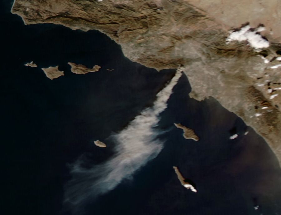 Ace News Today - California Wildfire images taken from outer space