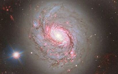 Lates hi-def image of a supermassive black hole ‘in action’ in spiral galaxy NGC 1086