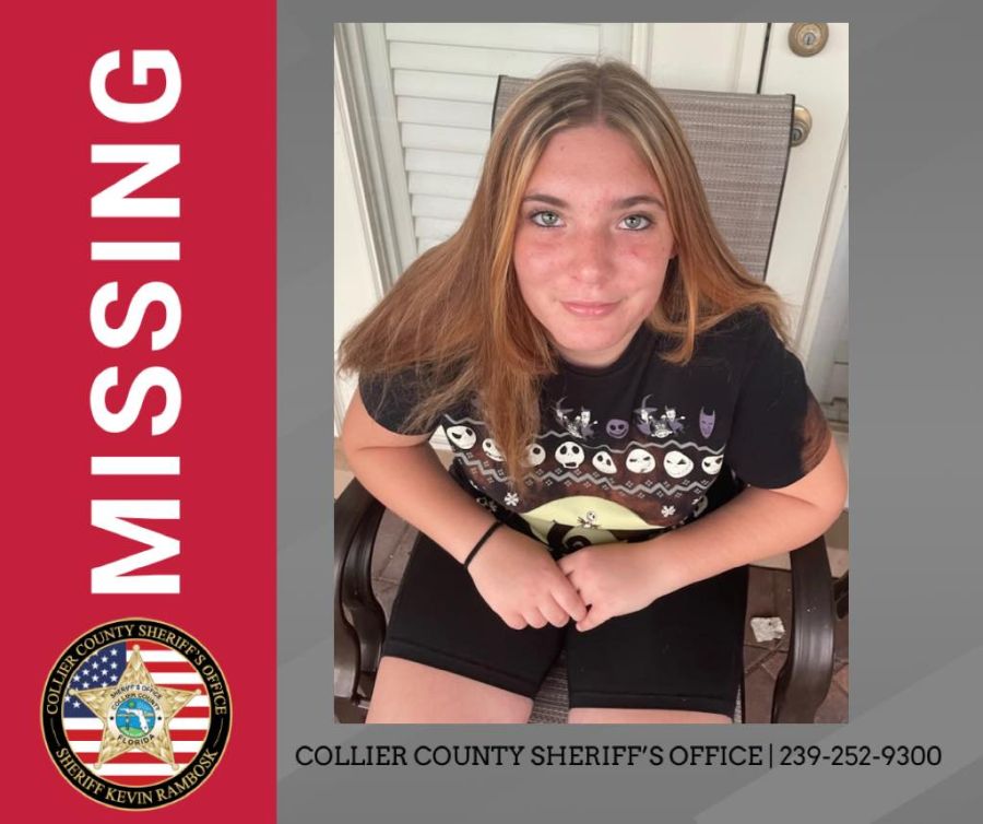 Ace News Today - Talia Lee Dzindzio, 15, last seen on the morning of Jan. 8. Image credit: Collier County Sheroff's Office