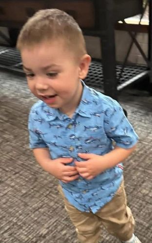 Dane Paulsen: Massive search underway for 2-year-old boy who disappeared while playing in his yard. Image credit: LCSO