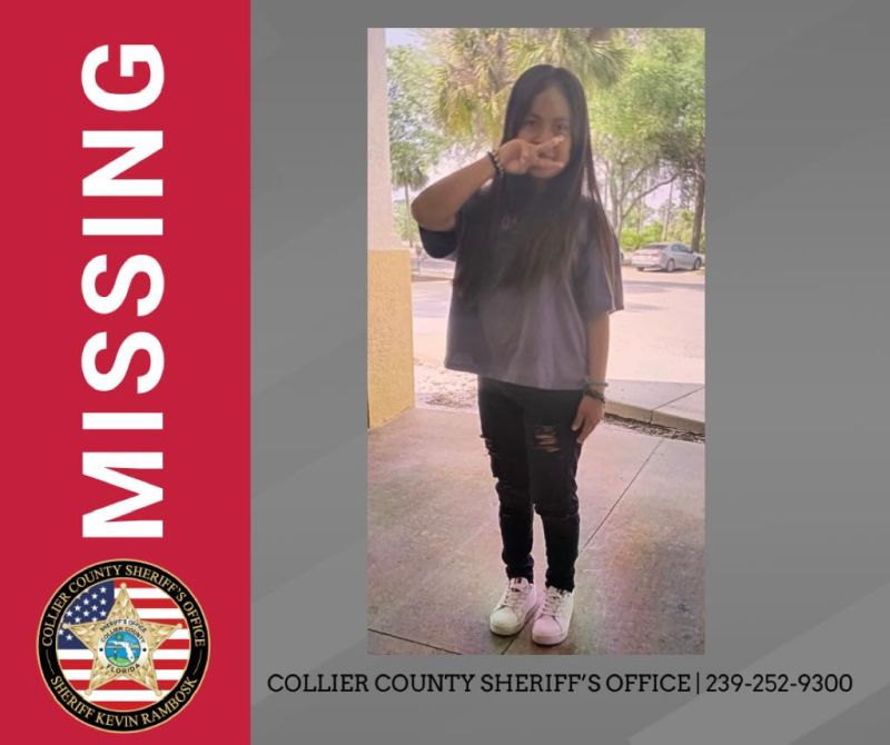 Ace News Today:  Missing in Collier County: 11-year-old Adriana Morales Mendez