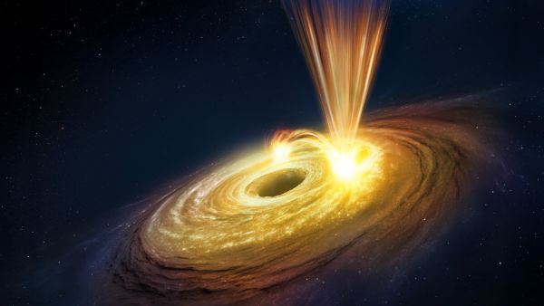 Black hole hurls matter at 20% of light speed in sun-like magnetic burst