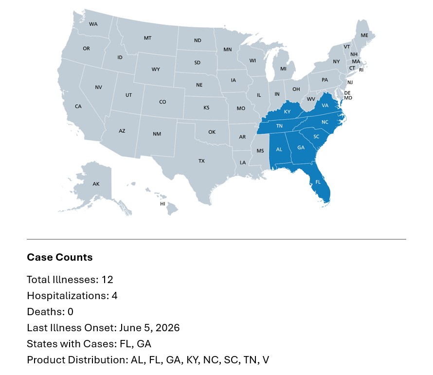 Ace News Today: Publix recalls blueberries after E. coli outbreak sickens 12, hospitalizes 4. Image credit: FDA