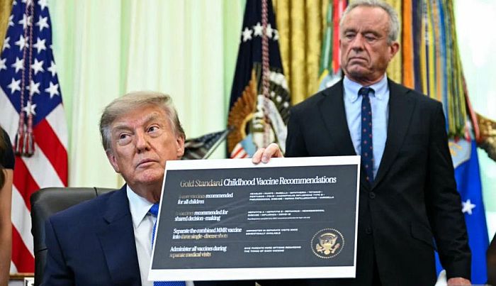 Ace News Today: Medical community fights Trump’s executive order on childhood vaccines as Measles surges. Image credit: X
