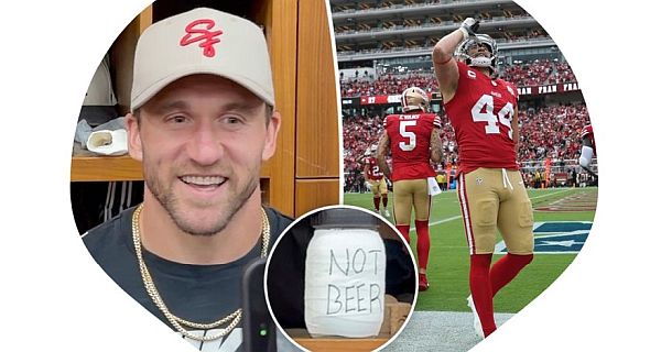 NFL fines 49ers’ Kyle Juszczyk nearly $15,000 for longtime ‘Chugging’ celebration
