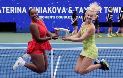 Taylor Townsend and Katerina Siniakova complete historic career slam win with dramatic US Open victory