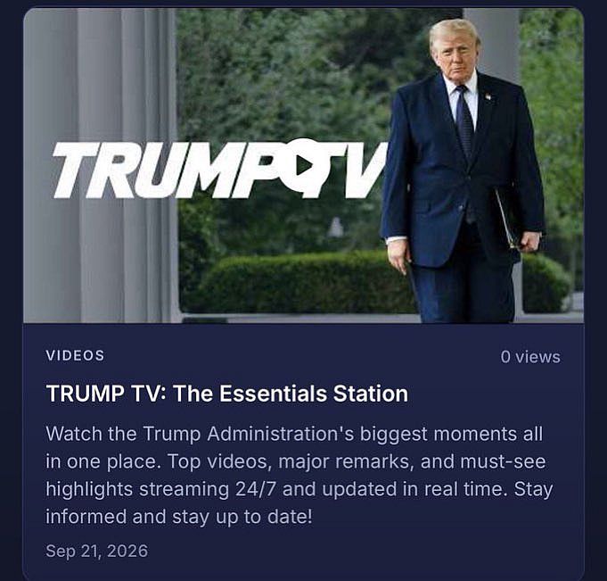 Ace News Today: ‘Trump TV’ now streaming as White House continues to battle the press. Image credit: X