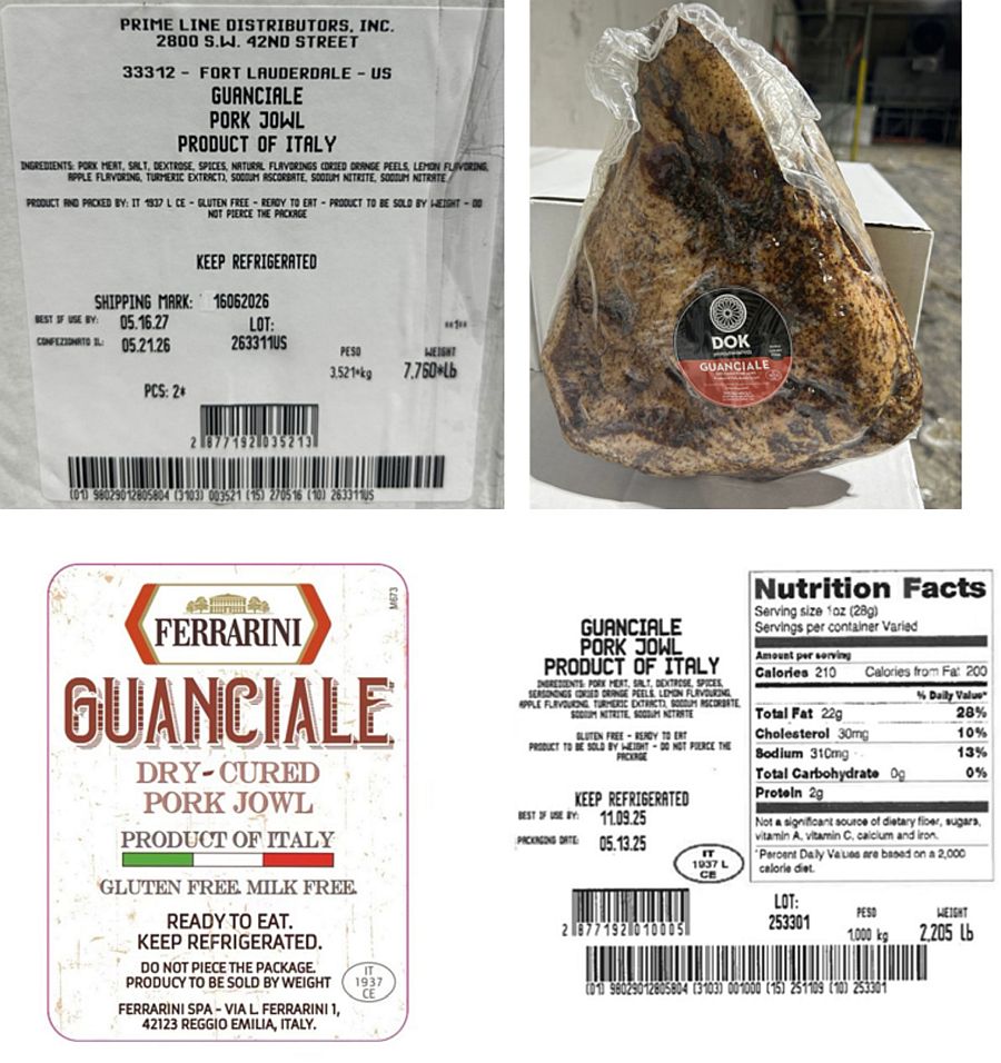 Ace News Today: USDA recalls more than 1,500 pounds of pork over Listeria risk. Image credit: USDA