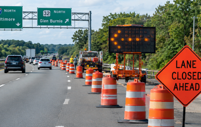 Mercedes strikes highway worker during I-97 crash in Anne Arundel work zone