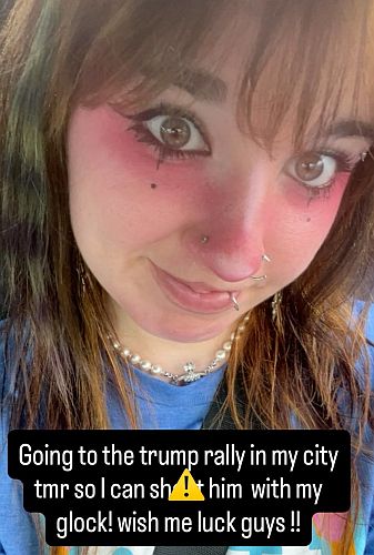 Ace News Today: Breaking! Florida woman arrested after threatening to shoot Trump at Daytona Beach rally. Image credit: VSO